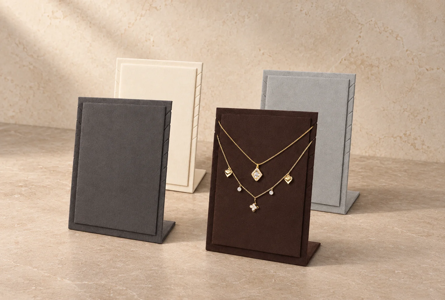 Layered necklace boards jewelry display, GC CRAFTS