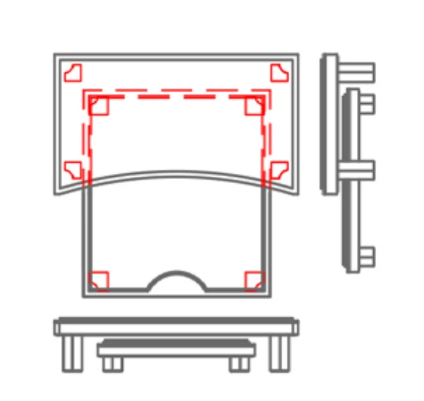 Retractable 2 tier platform — model 12PLT01AB