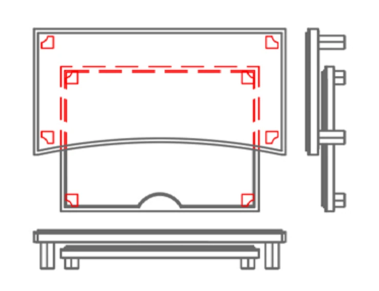 Retractable 2 tier platform — model 12PLT02AB