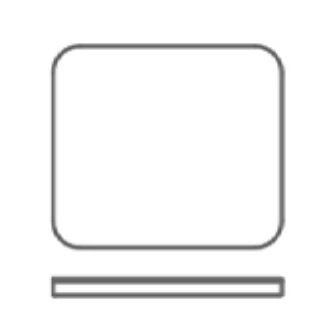Riser with radius corners — model JBHPLT8