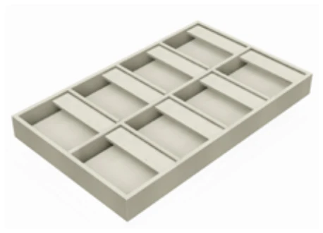 8 pair flap earring 'A' tray — model MD30A8FE