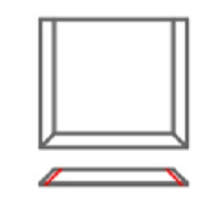 Beveled riser — model MUSR20605