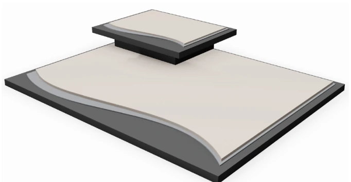 Wave accent platforms assembled platform display